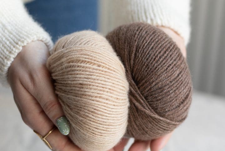 cashmere garn til strikkeprojekt