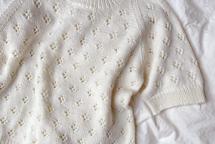 hjemmestrikket cashmere uldtrøje