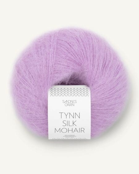 Tynn silk mohair i lilla, perfekt uldgarn til dit strikkeprojekt