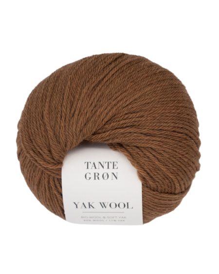 Yak uld i farven brun