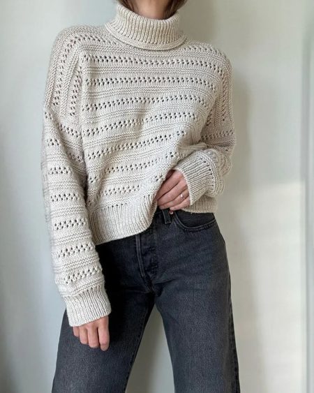 Lacey Loop Rollneck fra Other Loops i Peruvian i fv. 977 Marzipan Melange